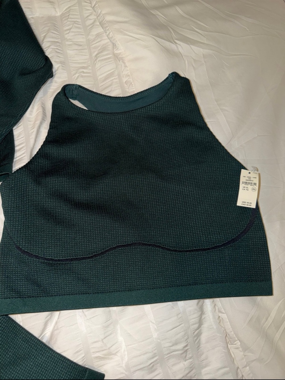 Aerie offline Deep Teal waffle knit 3-Piece Active Set - Picture 5 of 5
